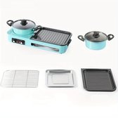 Bol.com Multifunctionele Elektrische Grillplaat - Teppanyaki Grill - Hete Pot - Draagbare Rookloze BBQ-hotpot - Ideaal voor 3-6 ... aanbieding