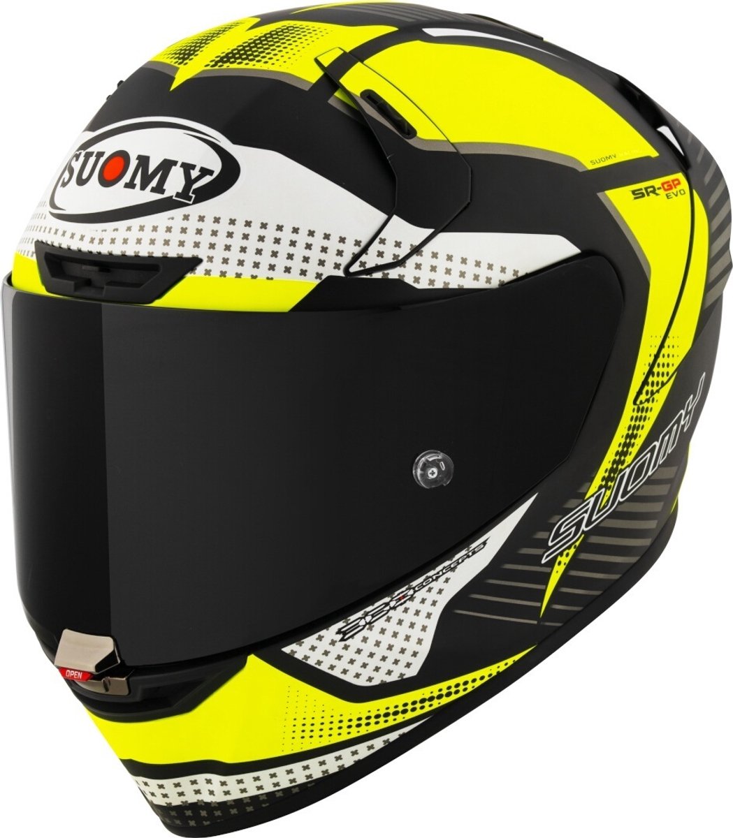 Suomy SR-GP Evo Airspeed Geel Wit Integraalhelm - Helm