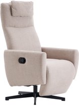 Learnlogic comfortabele relaxstoel met ligfunctie, Chenille televisiestoel met voetsteun, draaibaar vaste stoel & loungestoel voor woonkamer, modern sofa, grijs