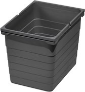 SOTECH eins2vier afvalbak donkergrijs Inhoud: 17 l Afmetingen: 306 x 310 x 230 mm Ninka-nr.: 5160.90