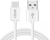 USB naar USB C Kabel geschikt voor Samsung en iPhone Oplaadkabel USB C – Fast Charge – Datakabel – 1 Meter - Wit