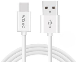 USB naar USB C Kabel geschikt voor Samsung en iPhone Oplaadkabel USB C – Fast Charge – Datakabel – 1 Meter - Wit