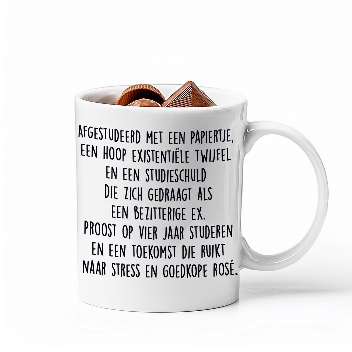 Mok - Geslaagd Stress - Het perfecte cadeau voor het Slagen van je Examen en het Halen van je Diploma