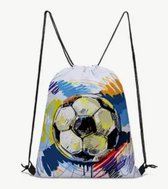 Voetbal Rugzak | Verfpatroon Gymtas | Voetbalpatroon Rugtas | Rugzak Meisje | Rugzak Jongens | Mooie rugzakken met Voetbal | Kleine Gymtas | Waterdichte Zwemtas | Kinder Rugzak