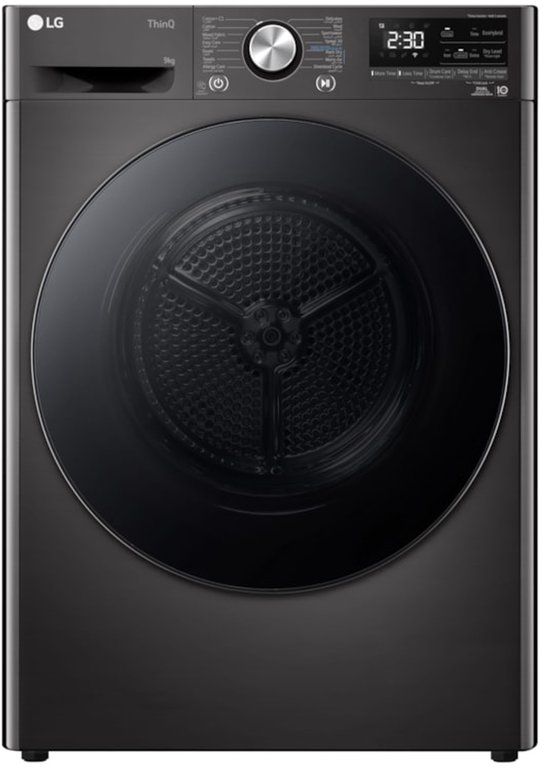 LG RH90V9LVEN wasdroger - 9 kg, C, Dual inverter heatpump, 62 dBA, 14 programma's