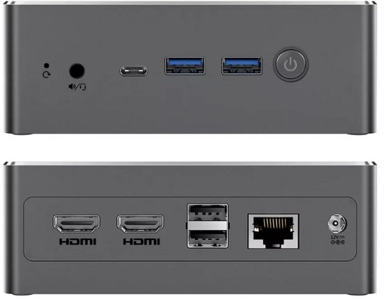 BMAX B4 Turbo Mini PC – Intel N150 (13e Gen, tot 3.6 GHz) – 16 GB