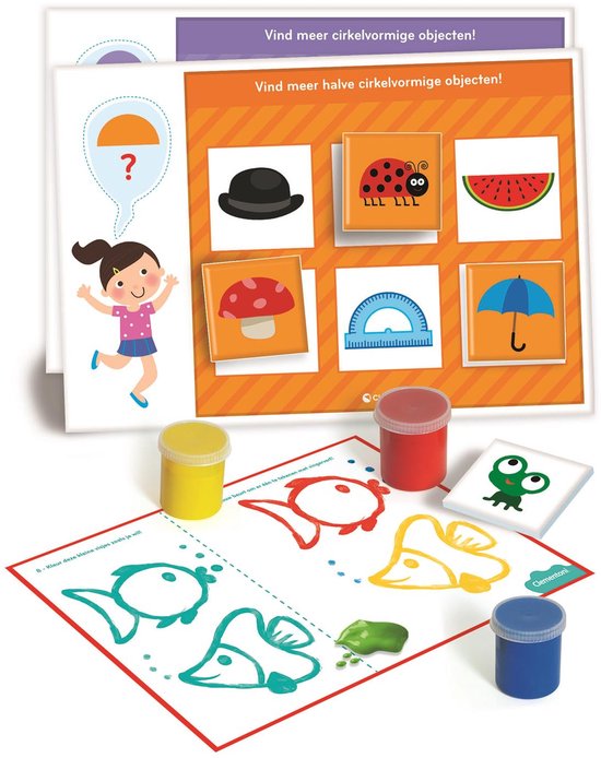 Clementoni - Spelend leren - Set educatieve spellen voor kleuters- voor 1e en 2e klas basisschool - Vanaf 3 jaar