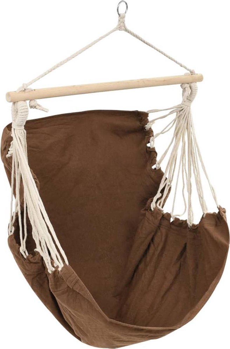 Bol.com vidaXL - Hangstoel - bruin - (large) aanbieding