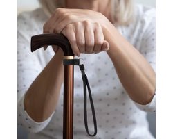 Premium Polsband voor Wandelstok - Nordic walking - Polsbandje - Zwart - Medische hulpmiddelen - Comfortabel - Grip & Controle