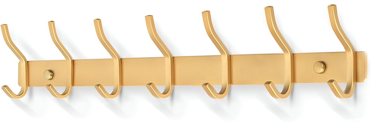 TOJ 14 Haaks Wandkapstok – 54cm - Muur / Wand Kapstok - Hangende Design Muurkapstok - Hand