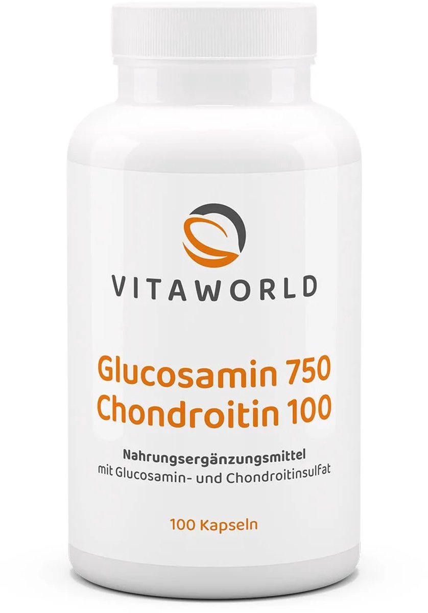 Vitaworld Glucosamine 750 Chondroitine 100 100 capsules