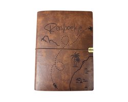 Reisboekje - Reisdagboek - Travel journal - Reisboeken - Reis journal - Boek reizen - Reisdagboek volwassenen - Reisdagboek kinderen - Reisdagboek kind - Reis dagboek - Travel notebook - Reisdagboek leer - Travel journal notebook - Kerstcadeau - Sint