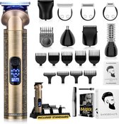 Sansbeauté 8-in-1 Baardtrimmer Mannen - Trimmer voor Baard en Lichaam - Incl. 8 opzetstukken - Bodygroomer Mannen - Bodytrimmer Heren - Haar trimmer - Tondeuse - 0.5-15MM - Neus en Oor - Trimapparaat - Baard Machine - Multigroomer