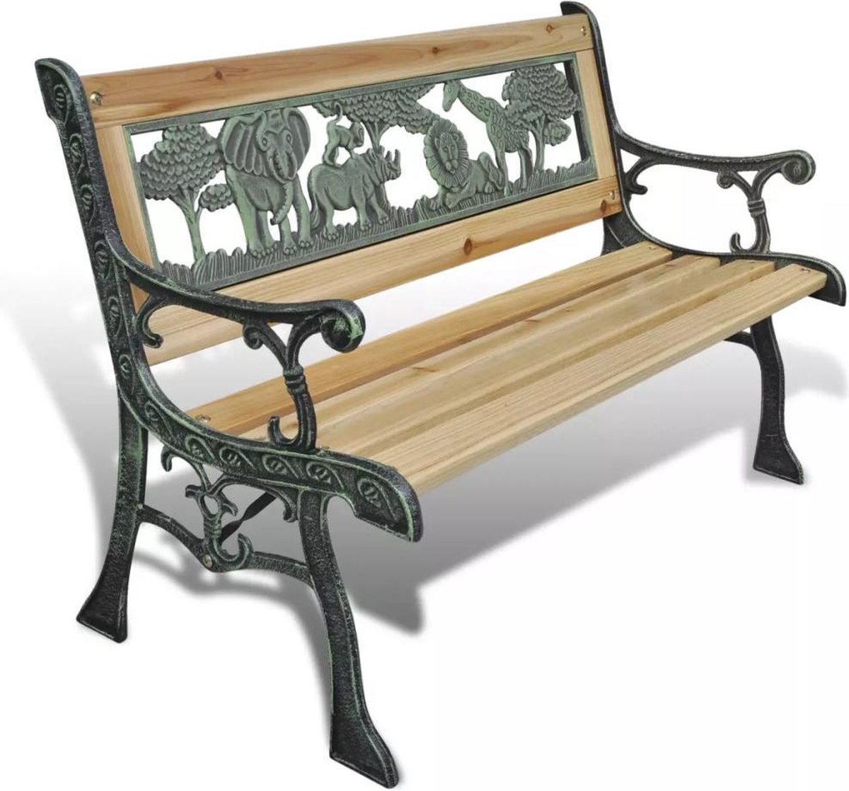vidaXL Kindertuinbank - 84 - cm - hout Bruin