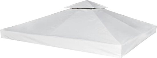 vidaXL Vervangend tentdoek prieel 310 g/m² 3x3 m crèmewit | bol.com