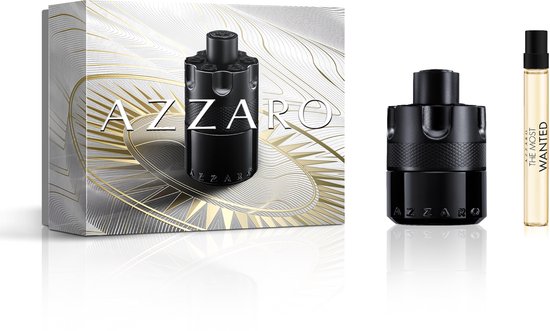 Azzaro The Most Wanted Eau de Parfum Intense Geschenkset - Fougère, Houtachtig, Amberachtig Parfum voor Mannen - 50ml & 10ml