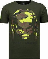 Local Fanatic Predator - T-shirt strass - Green Predator - T-shirt strass - T-shirt homme blanc taille XXL