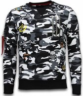 Exclusief Camo Embroidery - Sweater Patches - Zwart