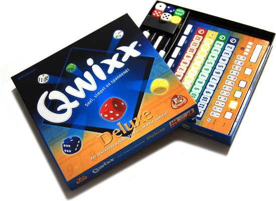 White Goblin Games - Qwixx Deluxe - Dobbelspel - 2 tot 4 spelers - Spannend tot de laatste worp - Afwisbare speelborden - Vanaf 8 jaar