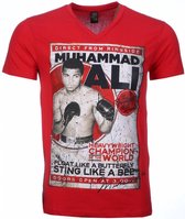 T-shirt - Muhammad Ali Print - Rood