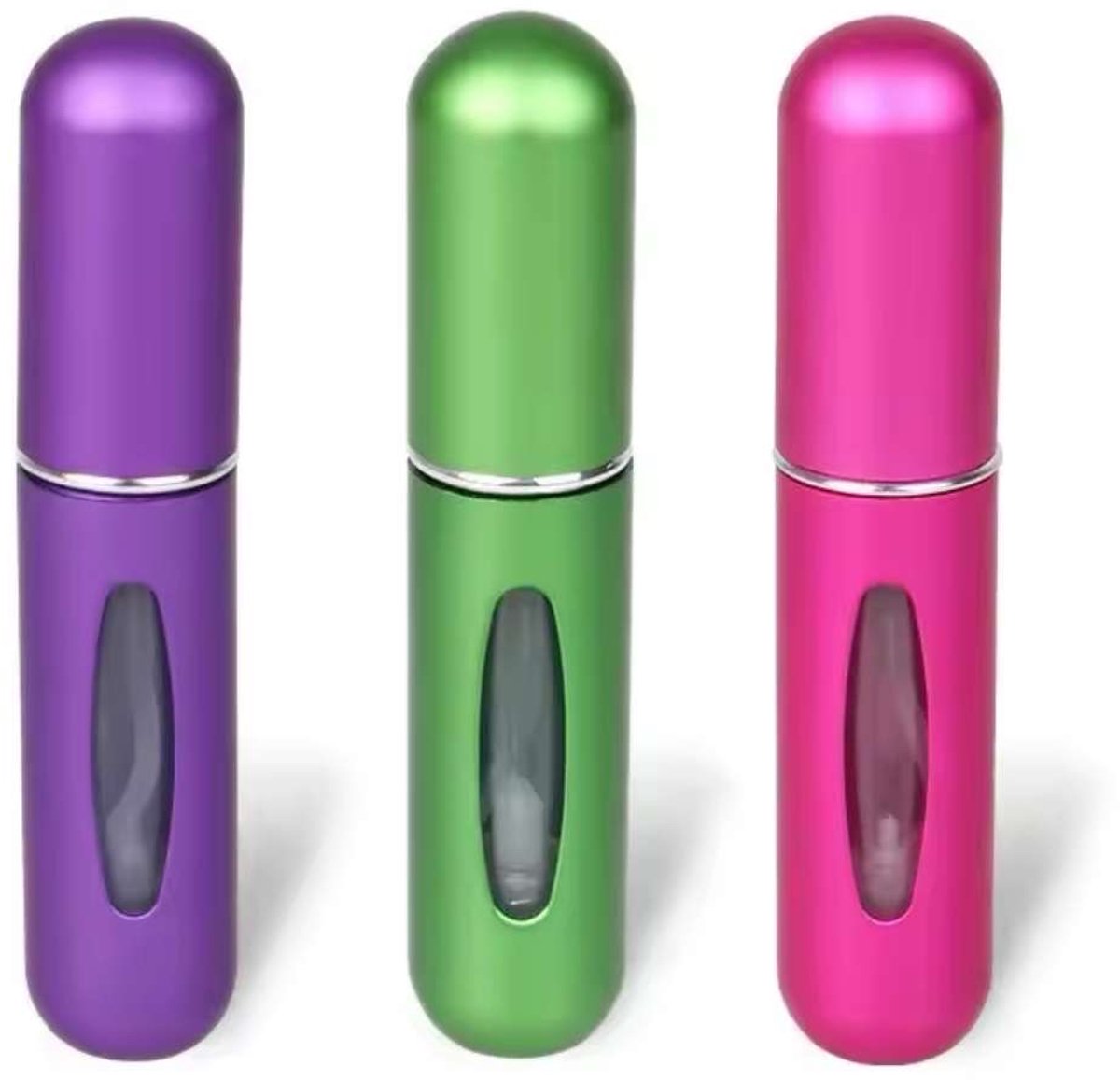 TDO Navulbare Parfumverstuivers – Set van 3 – 5ml per stuk – Travel Size – Lekvrije Reisetuis voor Parfum
