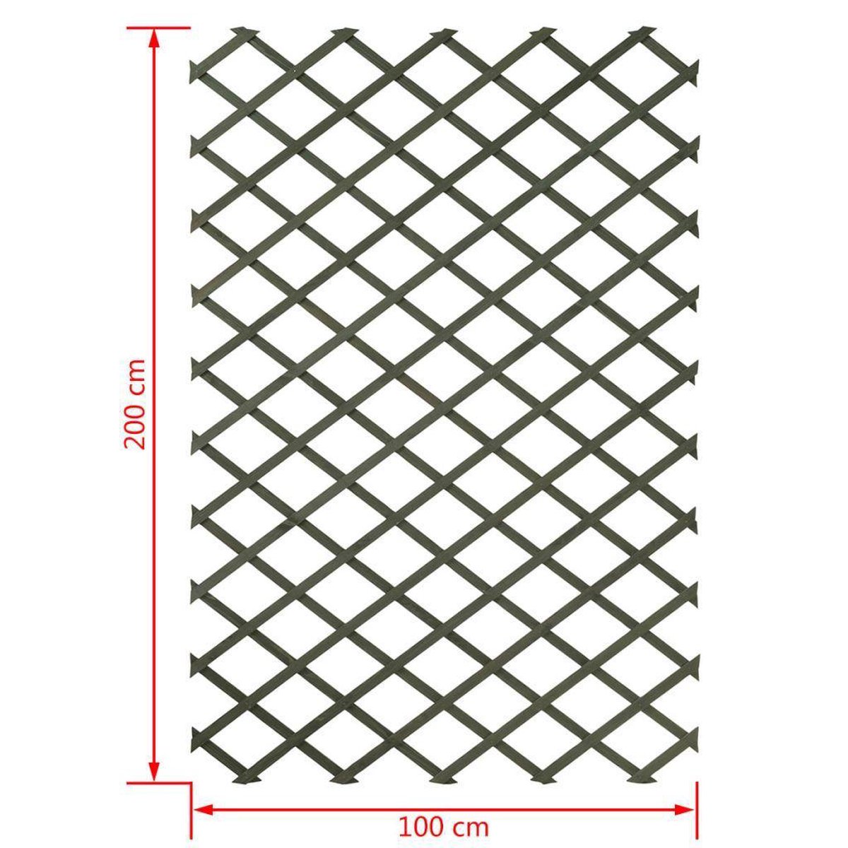 Nature - Houten klimrek (groen) - 1 x 2m - FSC — afbeelding 7