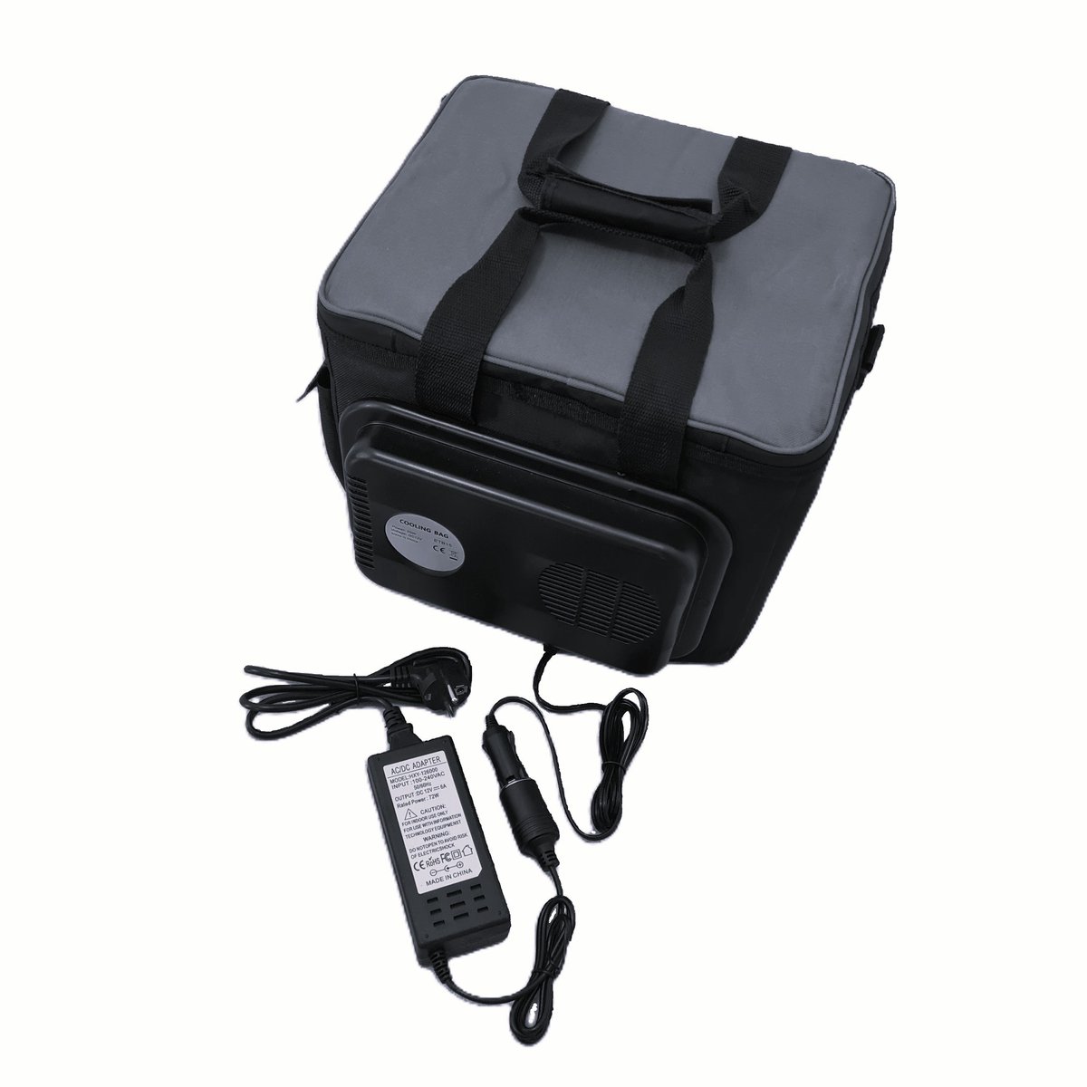THINGS-TO-BUY – Elektrische Koelset 12V & 220V – Koeltas 15L met Autostekker + Omvormer 6A(72W) – Opvouwbaar – Voor Auto & Thuisgebruik