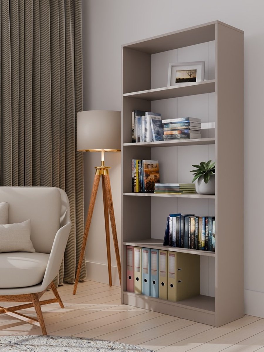 Boekenkast klei 80 cm breed