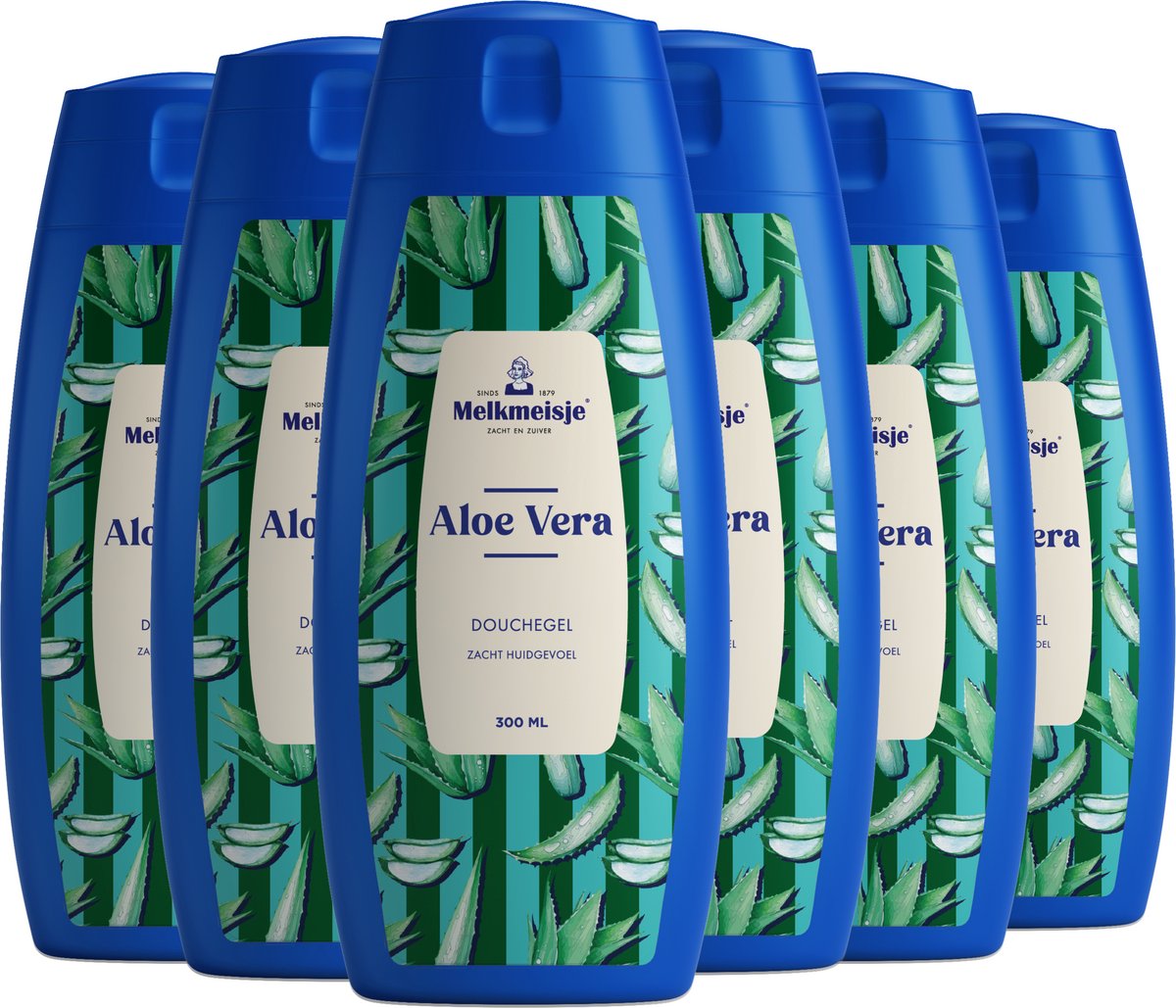 Goedkoopste 6x Melkmeisje Douchegel Voordeelverpakking Aloe Vera 300 ml