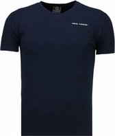 Local Fanatic Basic Exclusive V Neck - T-Shirt - Blue Basic Exclusive - T-Shirt - T-shirt rouge pour homme Taille S