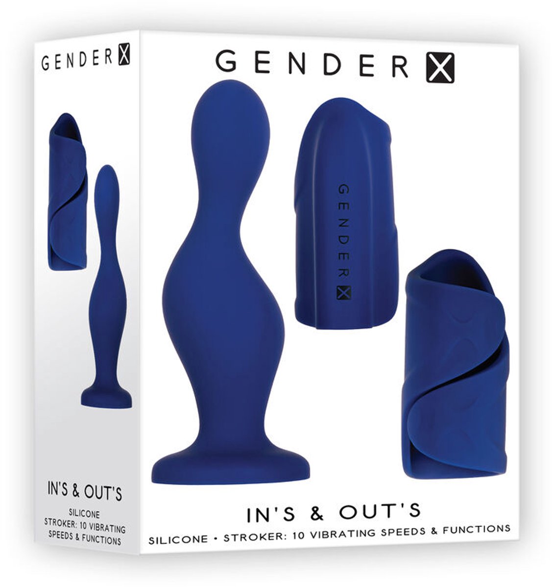 Anale Vibrator Gender X IN'S & OUT'S Blauw