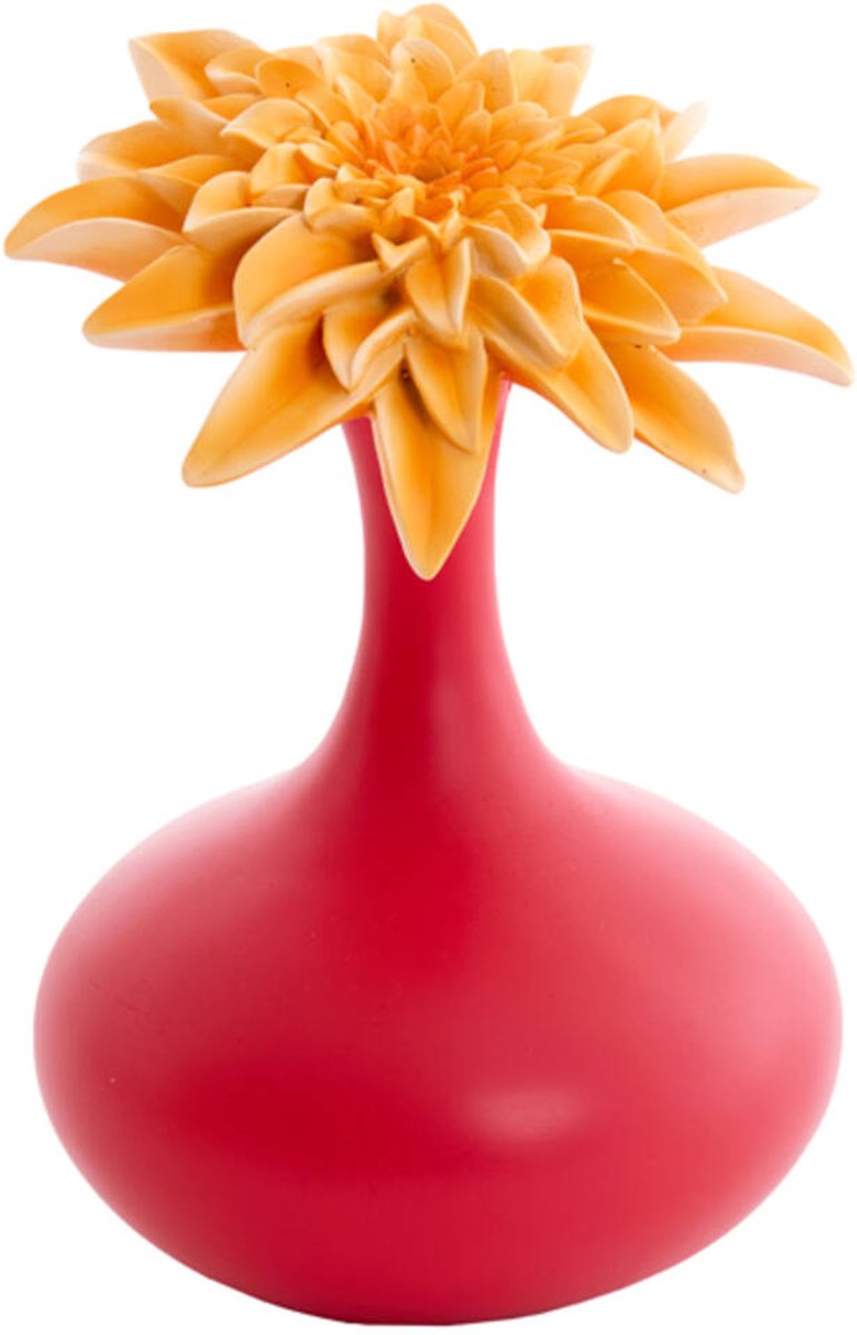 vaas Deco - Salome - Roze/geel - 17x24.5 cm