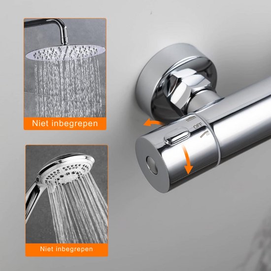 Thermostatische Douchekraan Schutte Supra Chroom