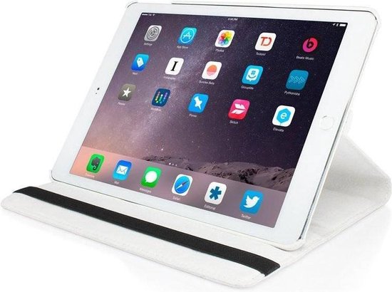 Coque iPad Air 360 degrés en cuir blanc