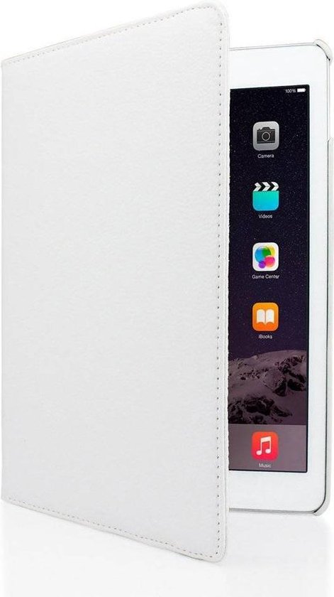 Coque iPad Air 360 degrés en cuir blanc