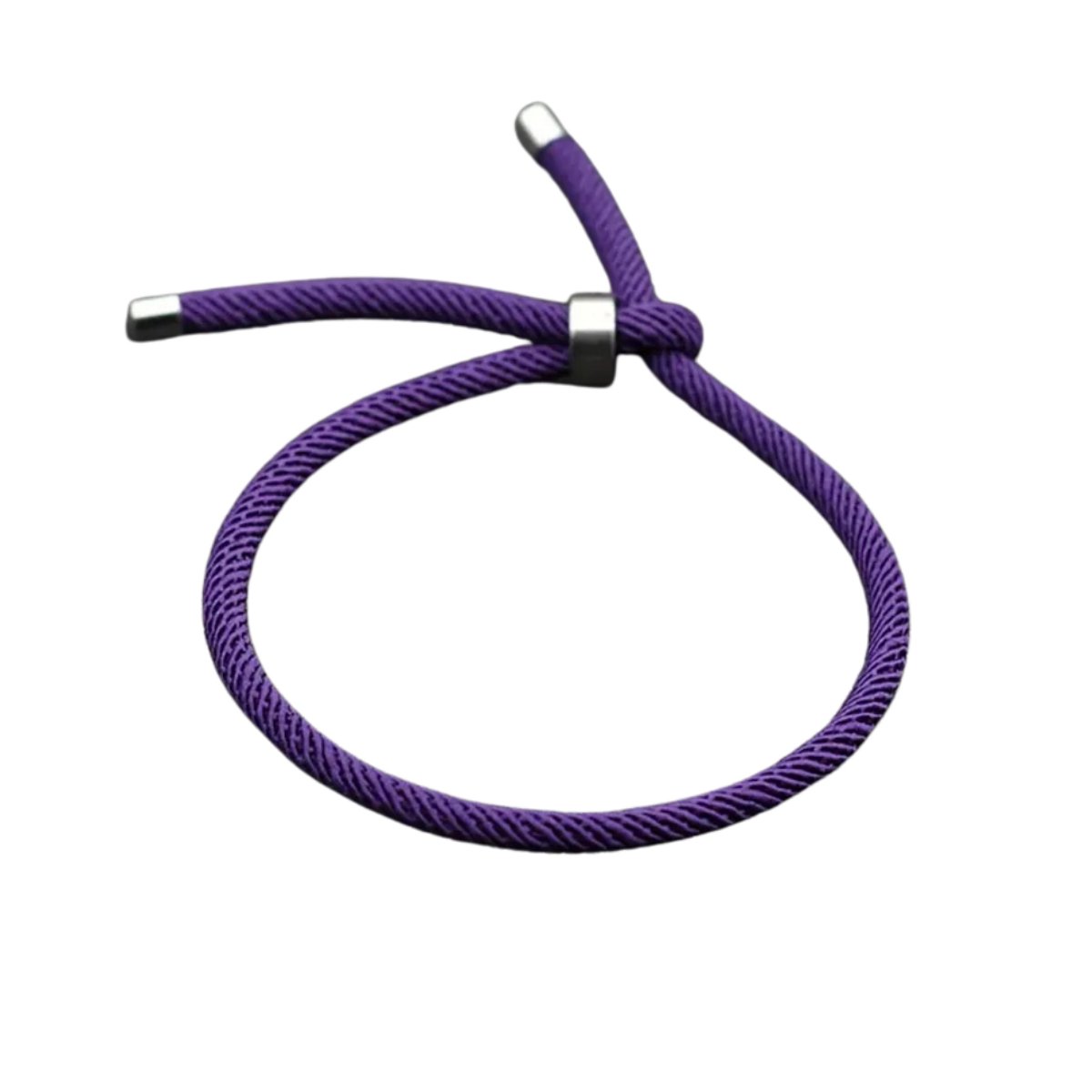 Bovista Armband - Staal - Nep Zilver - Dames - Paars