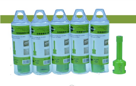 Diamantboor PRO M14 Droog Ø 100 mm – Tegelboor voor Keramiek, Gres & Natuursteen – Tegelboren met Haakse Slijper – Professionele Kwaliteit