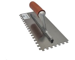 Raimondi Lijmkam 8 mm – Tegelkam voor Middelgrote Tegels – Roestvrij Stalen Kam met Comfort Greep - Tegelgereedschap - Professional