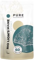Pure Mushrooms Lion's mane paddenstoelen extract bio 60 Vegetarische capsules