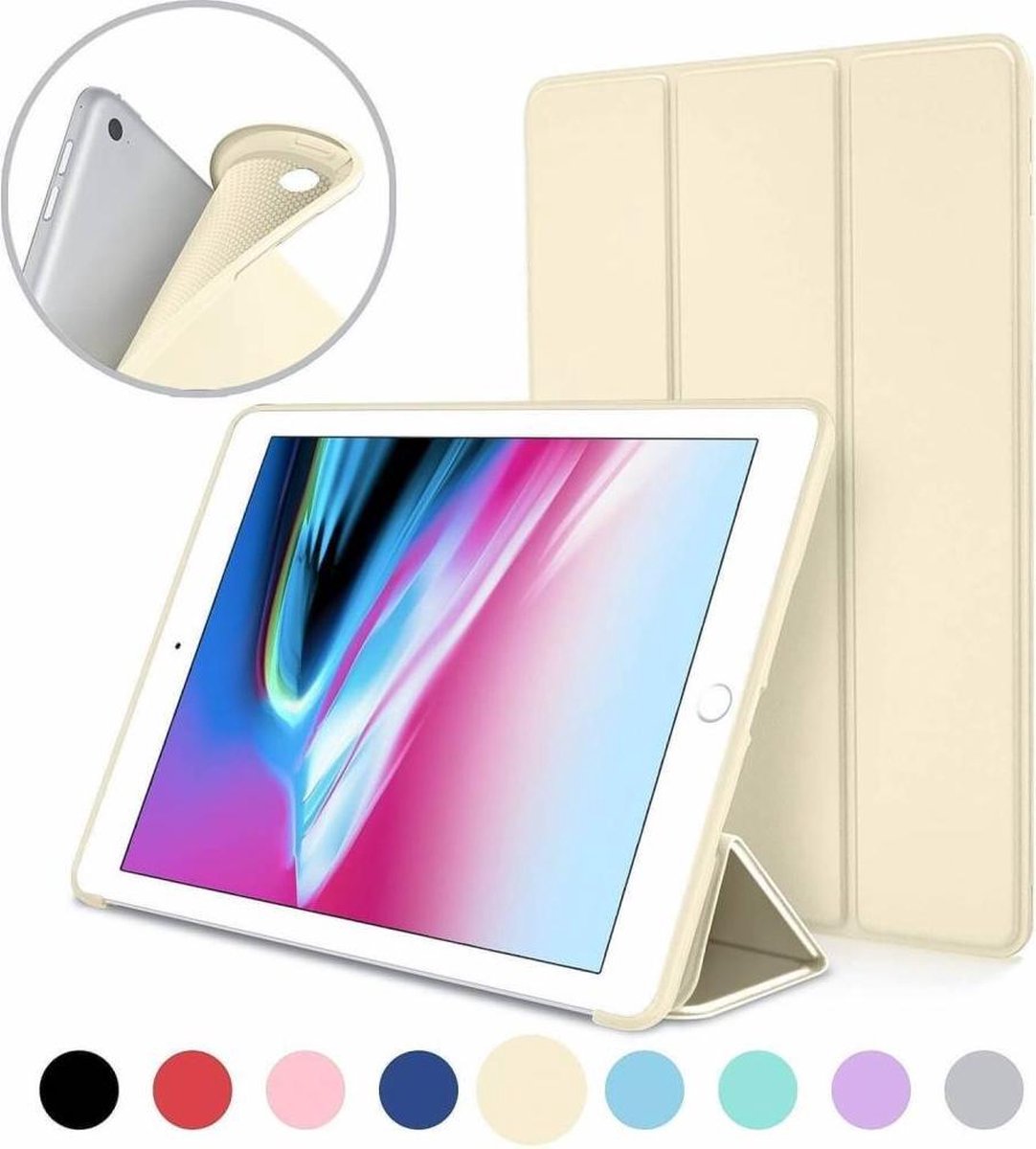 Hoes Geschikt Voor iPad Mini 1 2 3 Smart Cover Case Goud