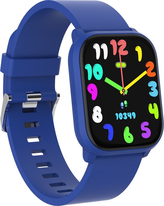 Denver Smartwatch Kinderen – Bellen/SMS/Whatsapp – Voor Android & iOS – Stappenteller – Slaapactiviteit – Hartslag, Bloeddrukmeter, Sportmodus – SWK120BU
