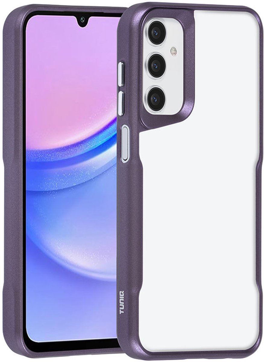 TUNIQ telefoonhoesje voor Samsung Galaxy A15 5G - Siliconen backcover - Paars