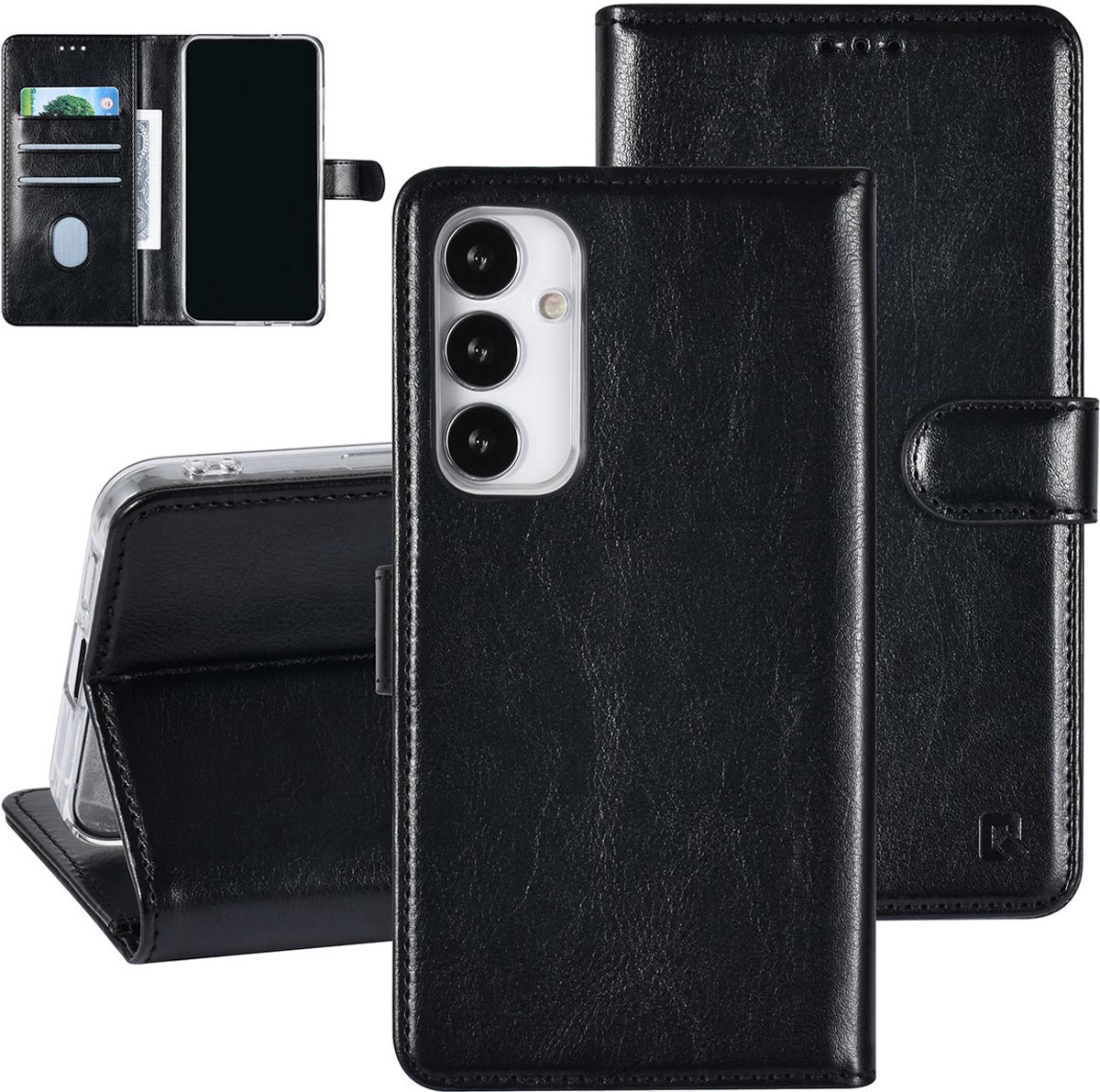 UNIQ Accessory Galaxy S23 FE Book Case hoesje Pasjeshouder - Zwart