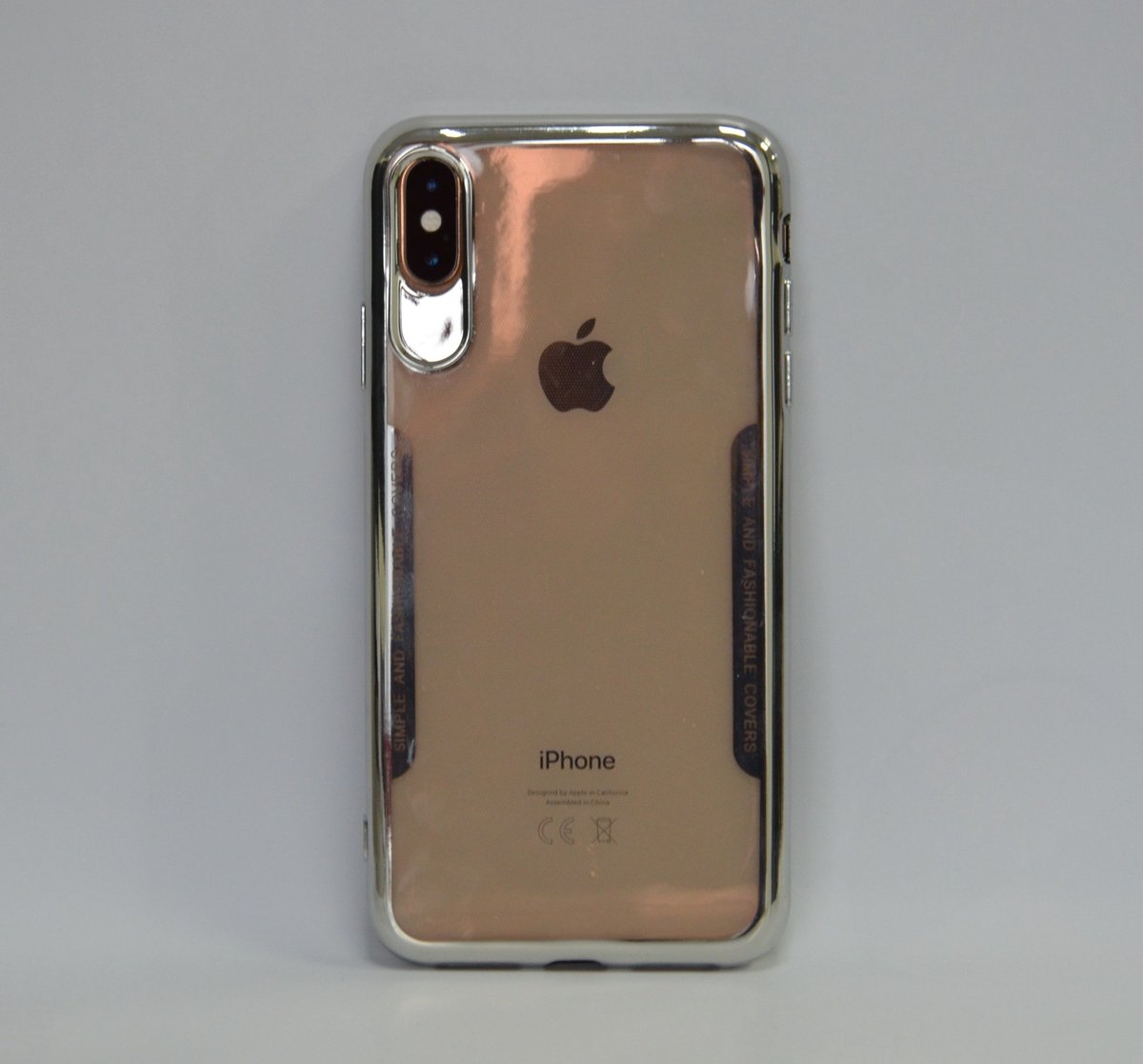Apple iPhone X; iPhone Xs Pasjeshouder Transparant Booktype hoesje - Magneetsluiting - Kunststof;TPU