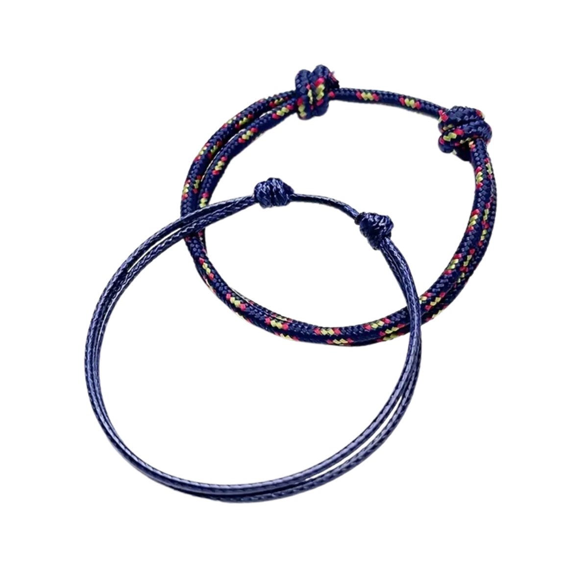 Livano Armband - Staal - Nep Zilver - Dames - 2 St - Marineblauw