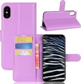 Apple iPhone X / iPhone XS hoesje, 3-in-1 bookcase, paars - Telefoonhoesje geschikt voor: Apple iPhone X/10; Apple iPhone Xs