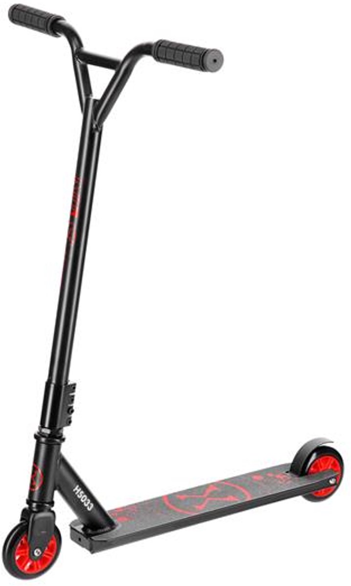 Nils Extreme HS033 Serie - Stuntstep - Zwart/Rood - Voor Kinderen en Volwassenen