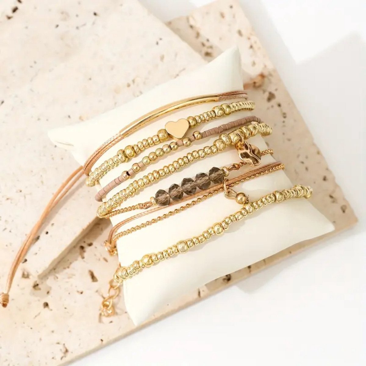 Livano Armband - Staal - Nep Zilver - Dames - Nep Goud