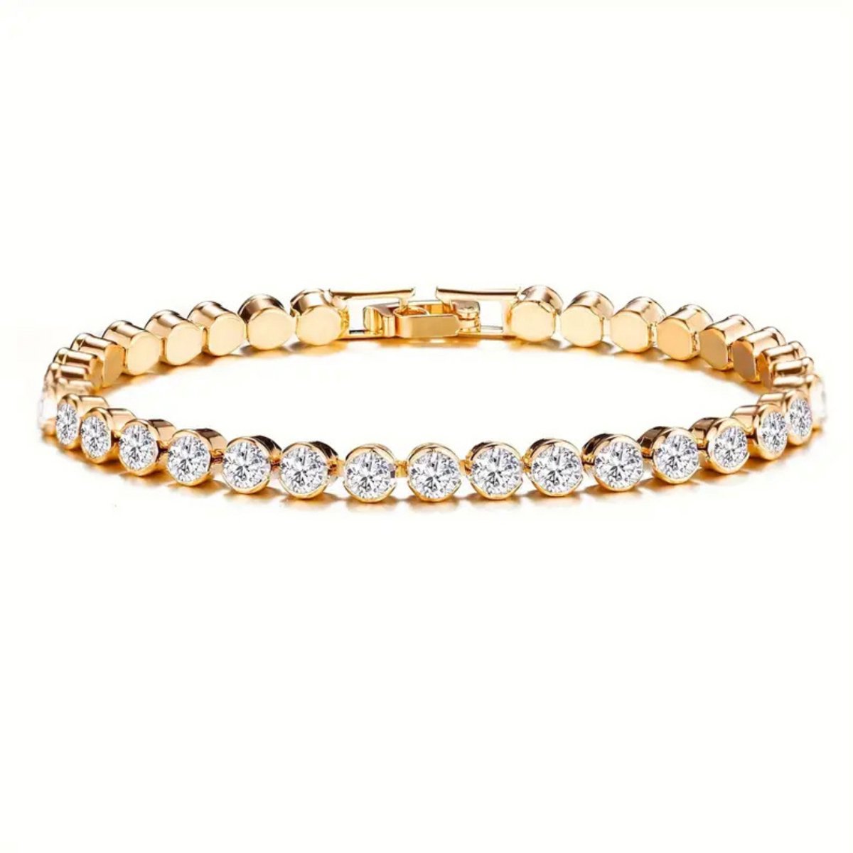 Livano Armband - Staal - Nep Zilver - Dames - Nep Goud