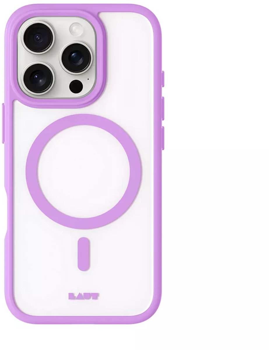 Laut Huex Protect – iPhone 16 Pro Hoesje – Bright Pink